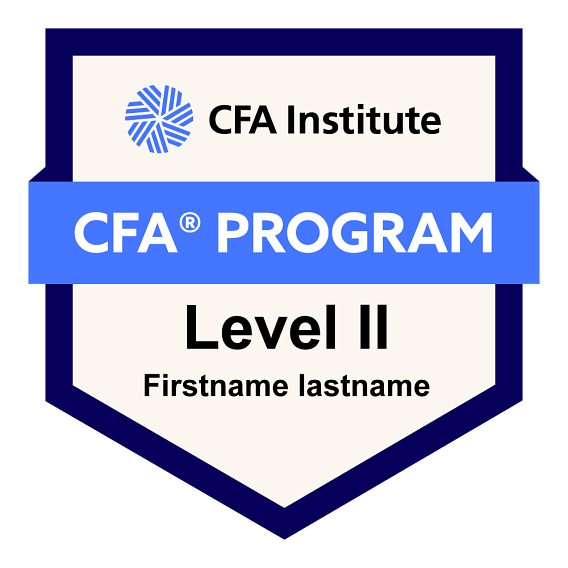 CFA Program Level II badge